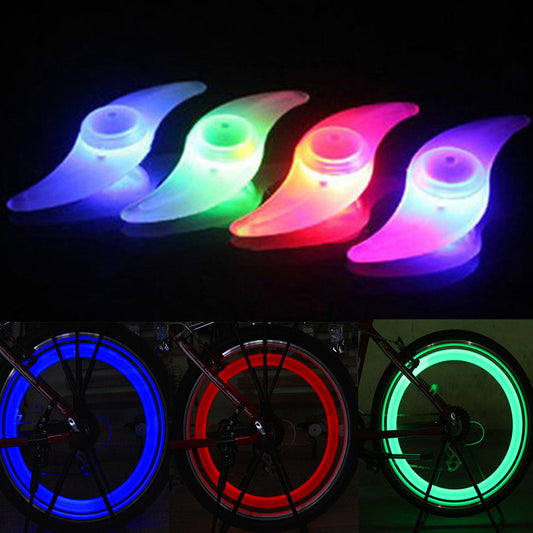 Bicycle Spokes Lamp Cycling Bike Willow LED Wheel Wire Lights Waterproof Bike Cycling Lamp Tire Valve Caps Wheel
